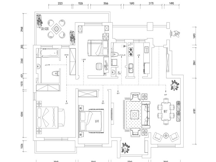 金地鉑悅-153平-美式風(fēng)格-平面圖.jpg